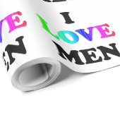 Ik hou van Mannen Cadeaupapier (Rol Hoek)