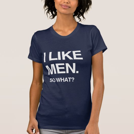 IK HOU VAN MANNEN DUS? T-SHIRT (Voorkant)
