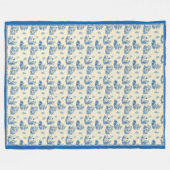 Ik hou van Mannen Fleece Deken (Voorkant (Horizontaal))