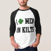 Ik hou van Mannen in kilts T-shirt (Voorkant)