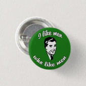 Ik hou van Mannen knop Ronde Button 3,2 Cm (Voorkant /achterkant)