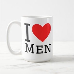 Ik hou van mannen koffiemok