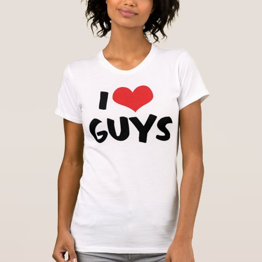 Ik Hou Van Mannen T-Shirt (Voorkant)