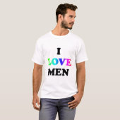 Ik hou van Mannen T-shirt (Voorkant volledig)