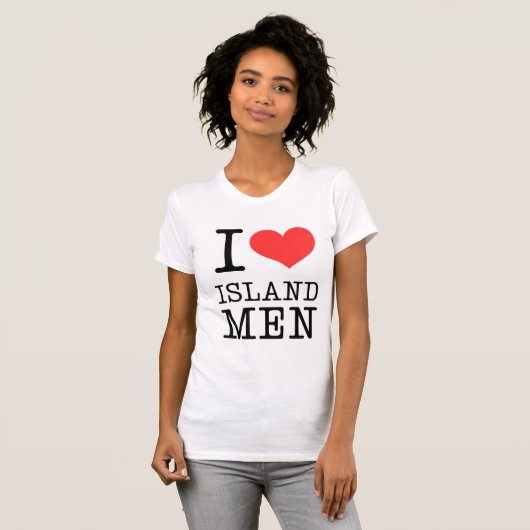 Ik hou van Mannen T-shirt (Voorkant volledig)