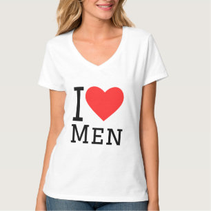 Ik hou van mannen t-shirt