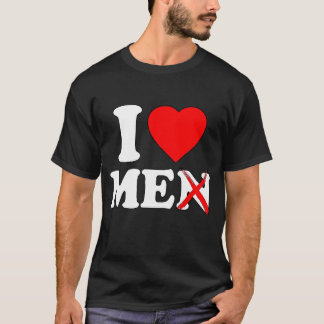 Ik hou van mannen t-shirt