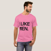 IK HOU VAN MANNEN T-SHIRT (Voorkant volledig)