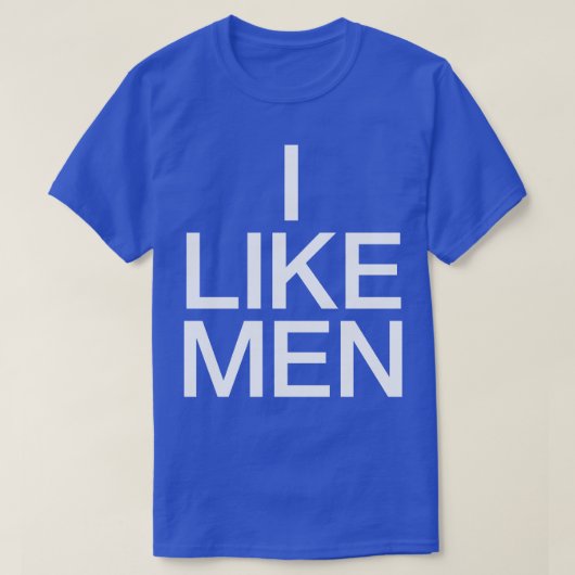 IK HOU VAN MANNEN T-SHIRT (Design voorkant)