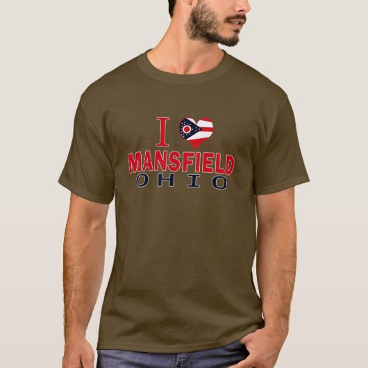 Ik hou van Mansfield, Ohio T-shirt (Voorkant)