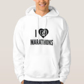 Ik hou van marathons hoodie (Voorkant)