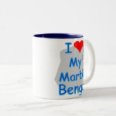 Ik hou van Marble Bengal mok (Voorkant rechts)