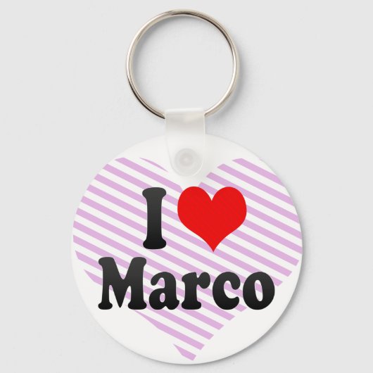 Ik hou van Marco Sleutelhanger (Voorkant)