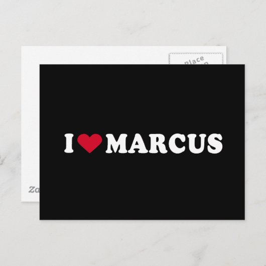 IK HOU VAN MARCUS BRIEFKAART (Voorkant / Achterkant)