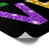 Ik hou van Mardi Gras Mardi Gras Shirt voor meisje Poster (Hoek)