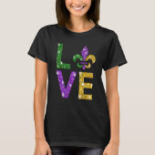 Ik hou van Mardi Gras T Shirt Mardi Gras Shirt voo (Voorkant)