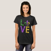 Ik hou van Mardi Gras T Shirt Mardi Gras Shirt voo (Voorkant volledig)