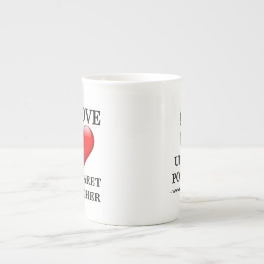 Ik hou van Margaret Thatcher Mok (Voorkant)