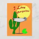 Ik hou van margaritas-Margarita Lovers T-Shirts Briefkaart (Voorkant)