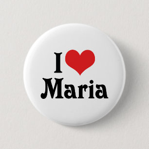 Ik hou van Maria Ronde Button 5,7 Cm