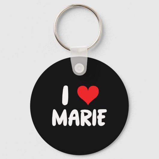 Ik hou van Marie - Hart - Naam  Sleutelhanger (Voorkant)