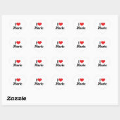 Ik hou van Marie Hart Sticker (Vel)