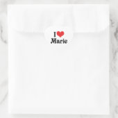 Ik hou van Marie Hart Sticker (Tas)