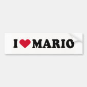 IK HOU VAN MARIO BUMPERSTICKER (Voorkant)