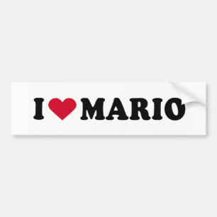 IK HOU VAN MARIO BUMPERSTICKER
