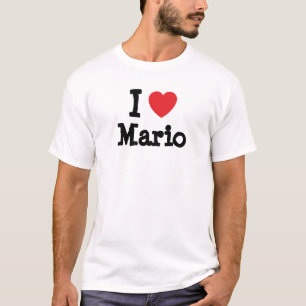 Ik hou van Mario hart T-Shirt