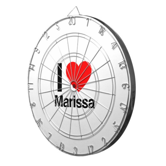 Ik hou van Marissa Dartbord (Voorkant Rechts)