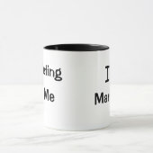 Ik hou van marketing en hou van leuke Kantoor Mok (Midden)