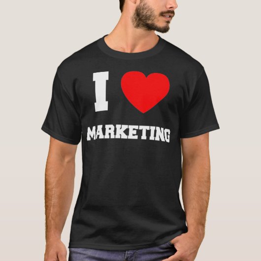 Ik hou van marketing t-shirt (Voorkant)