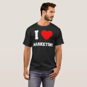 Ik hou van marketing t-shirt (Voorkant volledig)
