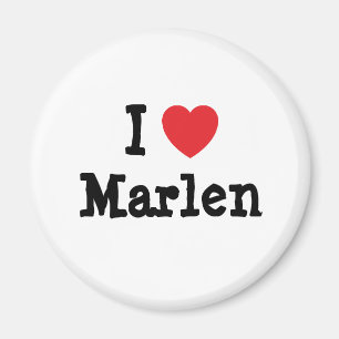 Ik hou van Marlen hart T-Shirt Magneet