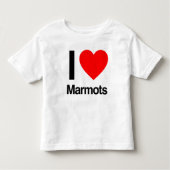 Ik hou van marmotten kinder shirts (Voorkant)