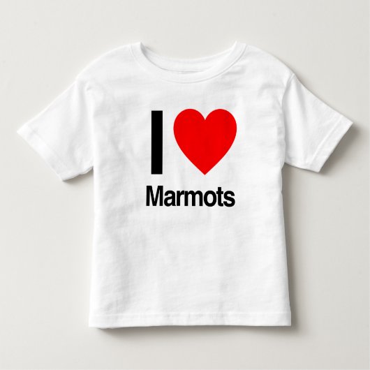 Ik hou van marmotten kinder shirts (Voorkant)