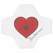 Ik hou van Marokkaanse vlagkleuren Voetbal (Enkel)