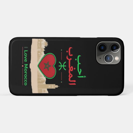 Ik hou van Marokko Case-Mate iPhone Case (Achterkant (horizontaal))