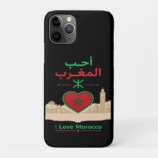 Ik hou van Marokko Case-Mate iPhone Case (Achterkant)