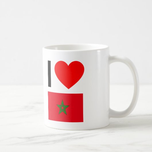 ik hou van marokko koffiemok (Rechts)
