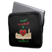 Ik hou van Marokko Laptop Sleeve (Voorkant Links)