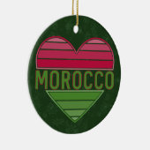 Ik hou van Marokko, Marokkaans hart Keramisch Ornament (Rechts)