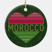 Ik hou van Marokko, Marokkaans hart Keramisch Ornament (Achterkant)