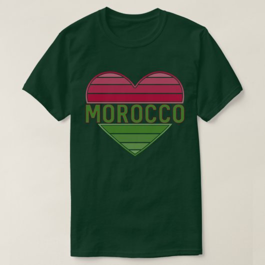 Ik hou van Marokko, Marokkaans hart T-shirt (Design voorkant)
