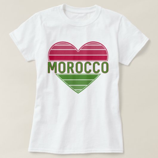 Ik hou van Marokko, Marokkaans hart T-shirt (Design voorkant)