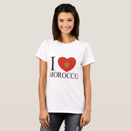 Ik hou van Marokko T-shirt (Voorkant volledig)