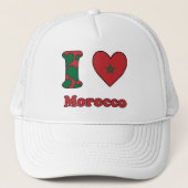 Ik hou van Marokko Trucker Pet (Voorkant)