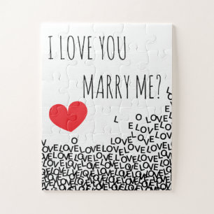 Ik hou van 'Marry me'? Puzzle Verloving Prop. Legpuzzel