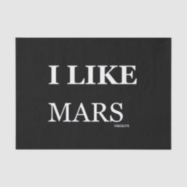 Ik hou van Mars chocolade Tissuepapier